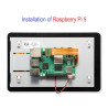 KIT-5E(256)  Raspberry Pi 5 (8GB RAM) KIT LCD 7 Inch MicroSD 256GB - Complete SET SIAP PAKAI